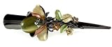 Orange Stone Flower Swarovski Alligator Clip
