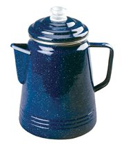 Coleman 14-Cup Coffee Enamelware Percolator (Blue)