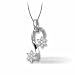 1/5 Carat Double Cluster Pendant