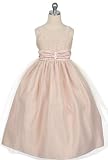 New Satin & Lace Trim Flower Girl Dress ~ 2 to 12 Girls (3 Assorted Colors)