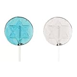 Star of David Twinkle Pops, 120 ct. Assorted Blue and Clear