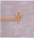 CROSS TIE BAR GOLD PLATE