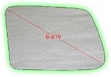 85-89 SUBARU SEDAN MIRROR GLASS RH (PASSENGER SIDE), (6-9/16 Dg.), Convex (1985 85 1986 86 1987 87 1988 88 1989 89) S471103 N/A