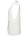 AMiERY Womens White Funny T Shirts with Saying Cut Out Juniors Sleeveless Shirts