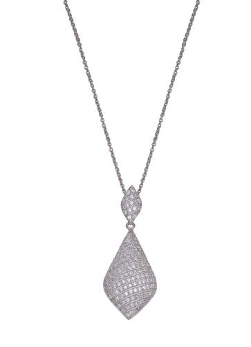 Alvina Damen-Halskette 925 Sterlingsilber mit Zirkonia 45 cm ZH-4517 Preisvergleich
