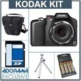 Kodak EasyShare Max Z990 Digital Camera Kit - Black - with 8GB SD Memory Card Camera Case, Table Top Tripod, 4 NiMH Batteries, Charger