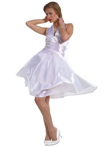 Imagen principal de Cesar E865-002 - Disfraz de Marilyn Monroe en vestido blanco (talla 42/44)