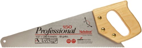 Nicholson NS1504 15-Inch x 8 Point Professional Standard Tooth Handsaw (Pack of 1)