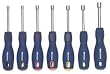 Westward 1CLN5 Hollow Shaft Nut Driver Set, 7 PC, Inches