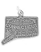 Sterling Silver Connecticut Charm