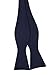 Jacob Alexander Solid Color Self Tie Bowtie - Navy Blue