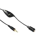 Hama Soundkarten-Kabel 3,5mm Stereo-Klinkenstecker/ 3,5mm Stereo-Klinkenkupplung; mit Lautstärkeregler; 3m