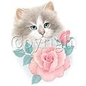 Cat & Rose Adult Long Sleeve T-Shirt