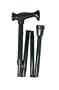 Duro-Med Adjustable Folding Cane with Carrying Case, Black