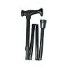 Duro-Med Adjustable Folding Cane with Carrying Case, Black
