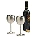 RSVP International Endurance Stainless Steel Wine Glasses Set of 2