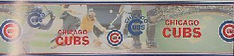 MLB Chicago Cubs Baseball Wallpaper Border