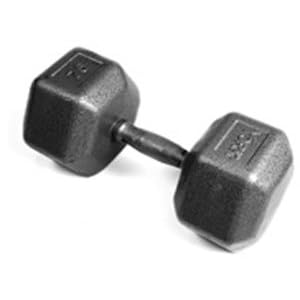 Pro Hex Dumbbell with Cast Ergo Handle – Grey 75 lb