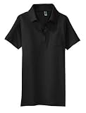District Threads - Ladies District Sport Shirt with Pocket Midnight Black-M