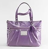 Coach Poppy Patent Leather Glam Tote 15791 (SV/Grape/Ice) 31Q0iPLSneL. SL160 Coach Poppy Patent Leather Glam Tote 15791 (SV/Grape/Ice)
