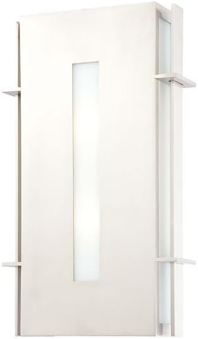 The Great Outdoors GO 72122-PL 1 Light 18" Height ADA Compliant Outdoor Wall Sco, Stainless Steel