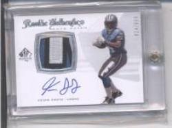 2008 SP Authentic #280 Kevin Smith JSY AU RC - Detroit Lions (RC - Rookie Card - Piece of Authentic Jersey - Autographed - Serial #d)(Football Cards)