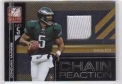 2010 Donruss Elite Chain Reaction Jerseys #11 Donovan McNabb - Philadelphia Eagles (Piece of Authentic Jersey - Serial #d to 299) (Football Cards)
