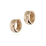 Eve's Addiction Gold Vermeil Etoile Huggy Earrings