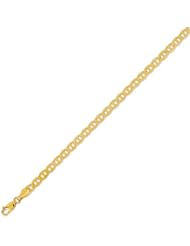 14K Solid Yellow Gold Mariner Chain Bracelet 4.3mm (5/32 in.) - 7.5 in.