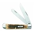 W. R. Case & Son 164 Amber Bone Trapper Knife