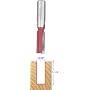 Freud 12-114 12/32-Inch Diameter by 1-1/2-Inch Double Flute Straight Router Bit with 1/2-Inch Shank