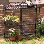 PS3T Handcrafted Rectangular Metal Plant Stand