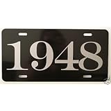 1948 YEAR LICENSE PLATE by Motown Automotive Design