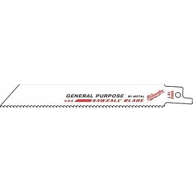 Milwaukee 48-00-5093 Super Sawzall Blade 8 12 Teeth per Inch 8-Inch Length by Milwaukee
