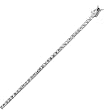 3mm Rhodium Plated CZ Tennis Bracelet 7"