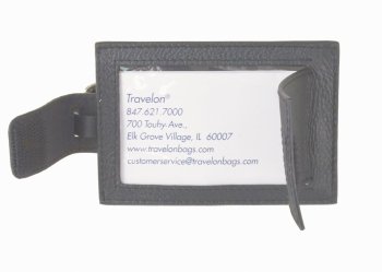 Travelon Leather Luggage Tag on Travel Gear Bag Travel Gear Bag Travelon Leather Luggage Tag