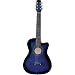 38 Blue Cut Away Guitar with Carrying Bag and Accessories (On Sale!)