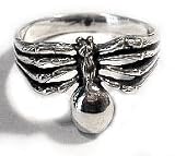 Gothic Sterling Silver Large SPIDER Biker Ring (Size 11,12,14)