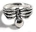 Gothic Sterling Silver Large SPIDER Biker Ring (Size 11,12,14)