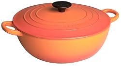 Le Creuset Enameled Cast-Iron 4-1/4-Quart Soup Pot with Cover, Flame