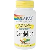 Solaray - Organic Dandelion, 100 capsules