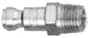 Milton Industries (MILS-783) T-Style Air Plug, 1/4" Male - 2 Pk.