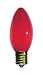 7 Watt Ceramic Red C9 Light Bulb / Intermediate Base / Incandescent Christmas Light Bulb / Holiday Light Bulb