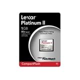 Lexar Platinum II - Flash memory card - 1 GB - 80x - CompactFlash