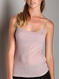 Three Dots Sheer Rib Camisole with Shelf Bra Pink Heather
