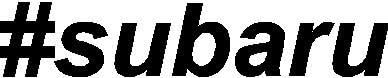 WHITE HASHTAG SUBARU LOGO VINYL DECAL STICKER
