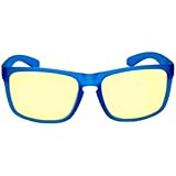 Gunnar Optiks INT-06401 Intercept Full Rim Advanced Video Gaming Glasses with Amber Lens Tint, Cobalt Frame Finish