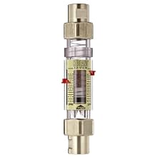 Hedland H624-604 EZ-View Flowmeter With Sensor, Polysulfone, For Use With Water, 0.5 - 4 gpm Flow Range, 1/2" NPT Female