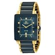 Oniss #ON603-MG2 Men's Preziosio Blue Ceramic Collection Watch with Gold Trim