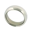 Stainless Steel Ring Band 316L Rounded Polish Finish 6mm Width by Bucasi